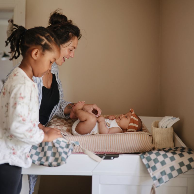 Mushie Olive Check Water Resistant Wet Bag, Set of 2 - image 1 of 2