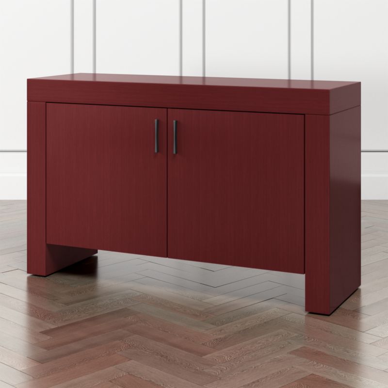 Waterfall Red Storage Cabinet