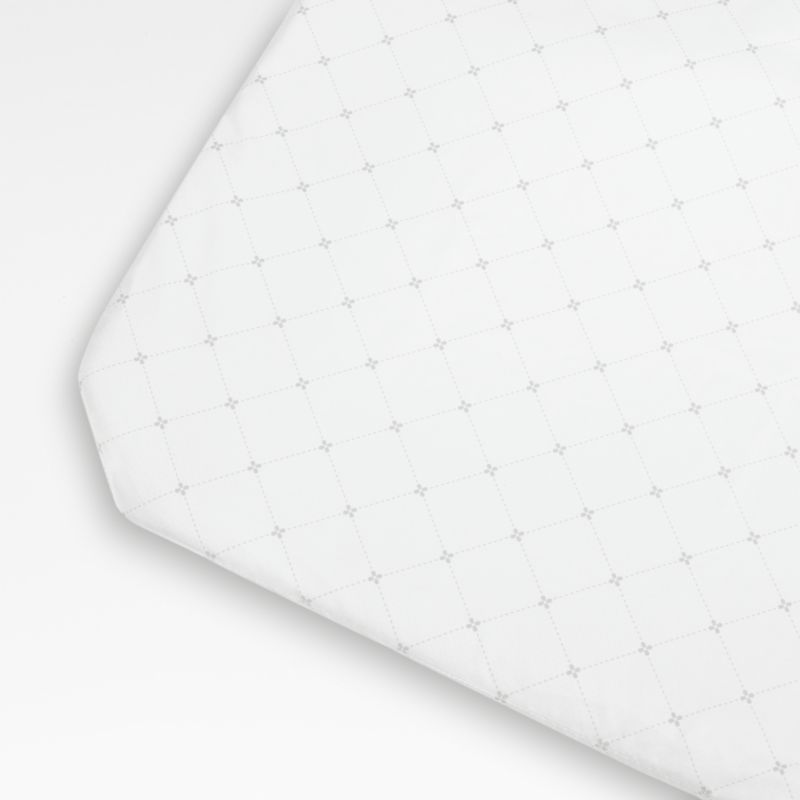 Waterproof Fitted Crib and Toddler Mattress Pad Cover - Cloud Island™ White