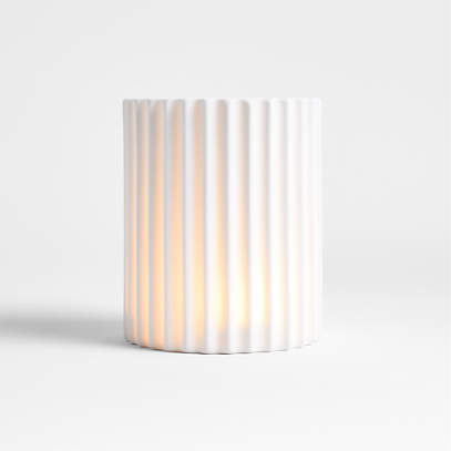 Modern white deals candle holders