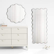 Waveland Brass Metal 30" Round Scalloped Wavy Wall Mirror + Reviews ...