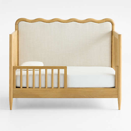 Waveland Natural Oak Wood Toddler Bed Rail