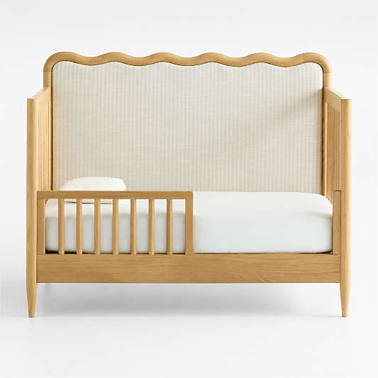 Waveland Natural Oak Wood Toddler Bed Rail