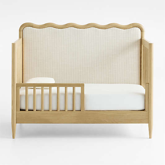 Waveland Natural Oak Wood Toddler Bed Rail