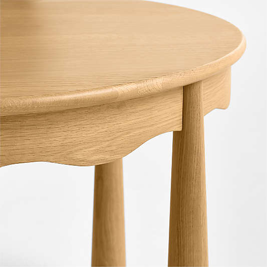 Waveland Natural Oak Wood Round Kids Play Table