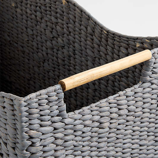 Waveland Wicker Kids Floor Bin with Handles