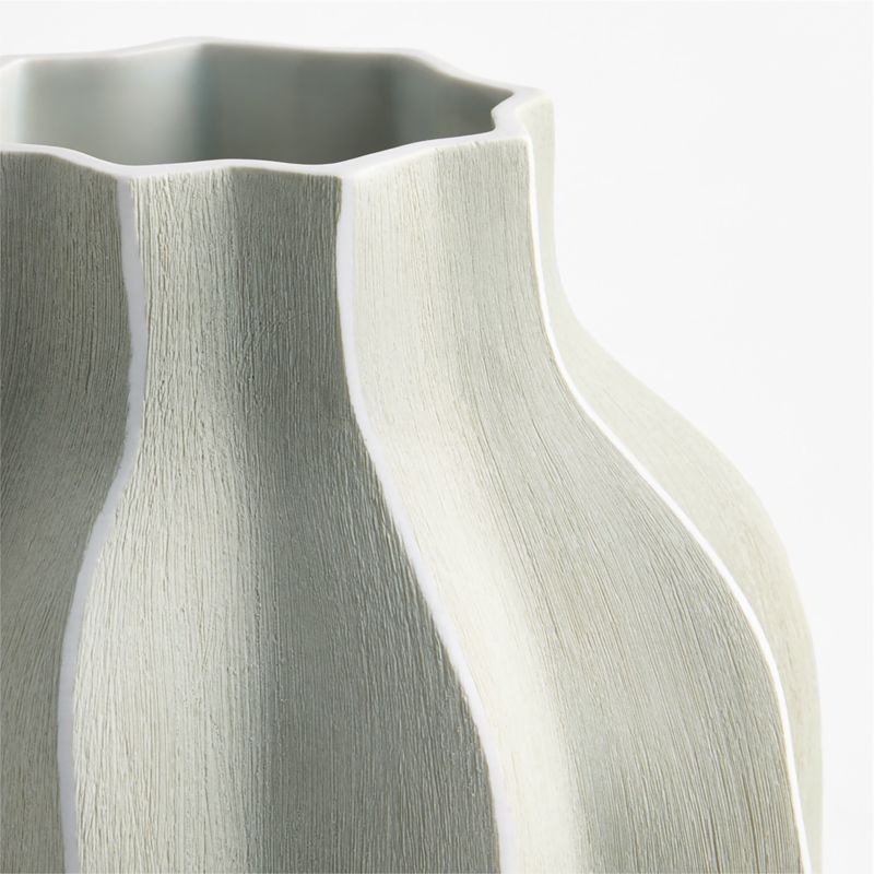 Waverly Large Smoke Green Porcelain 13" Vase - image 2 of 4