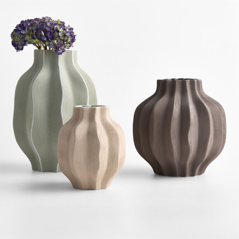 Waverly Large Smoke Green Porcelain 13" Vase - image 1 of 4