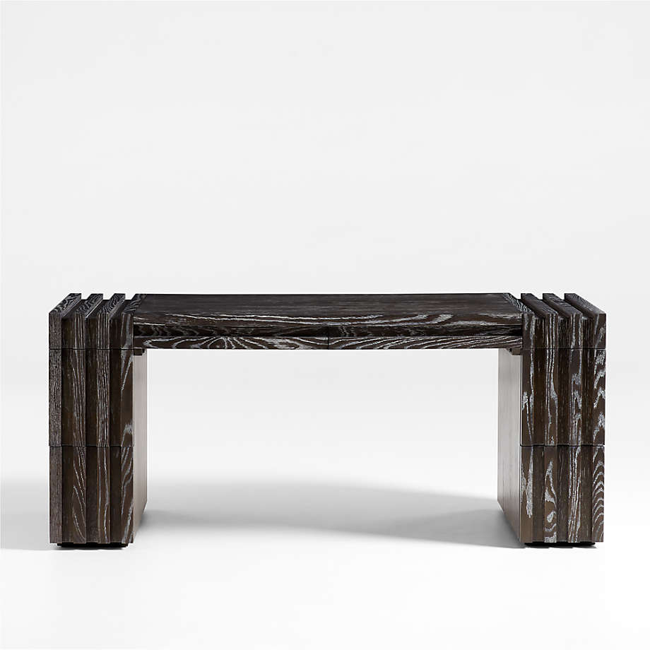 Waylon Executive 70" Grey Oak Desk + Reviews Crate & Barrel