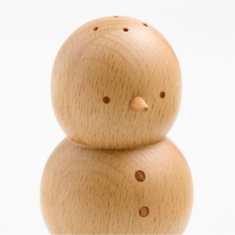 Wood Snowman Salt and Pepper Shaker Set - image 1 of 2