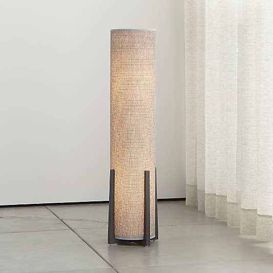 Weave Greige Floor Lamp