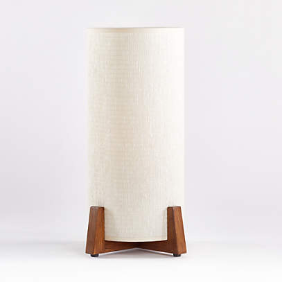 Weave Natural Table Lamp + Reviews | Crate & Barrel