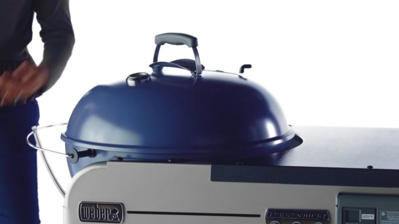 Play Weber ® Performer Deluxe Slate Blue Outdoor Charcoal Grill - video 1 of 3