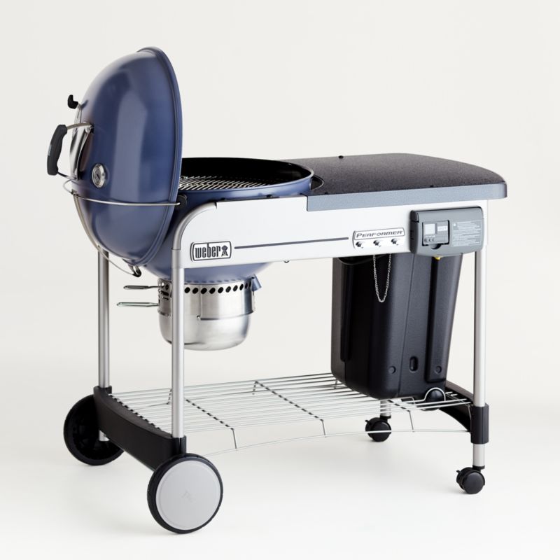 Weber ® Performer Deluxe Slate Blue Outdoor Charcoal Grill - image 3 of 5