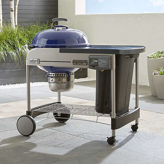 Weber ® Blue Performer Deluxe Charcoal Grill