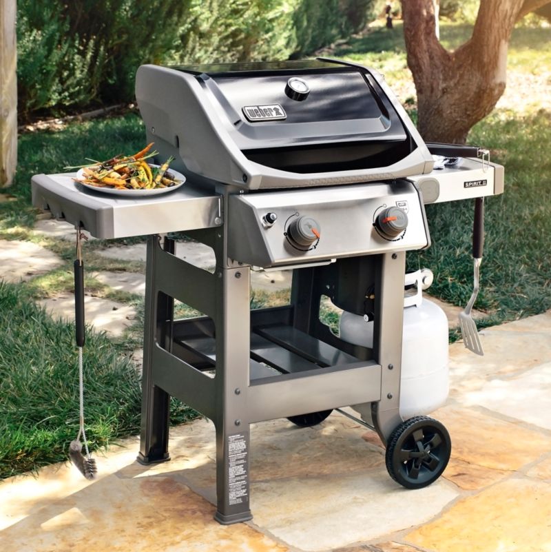 Weber Spirit II 2 Burner Propane Gas Grill in Black