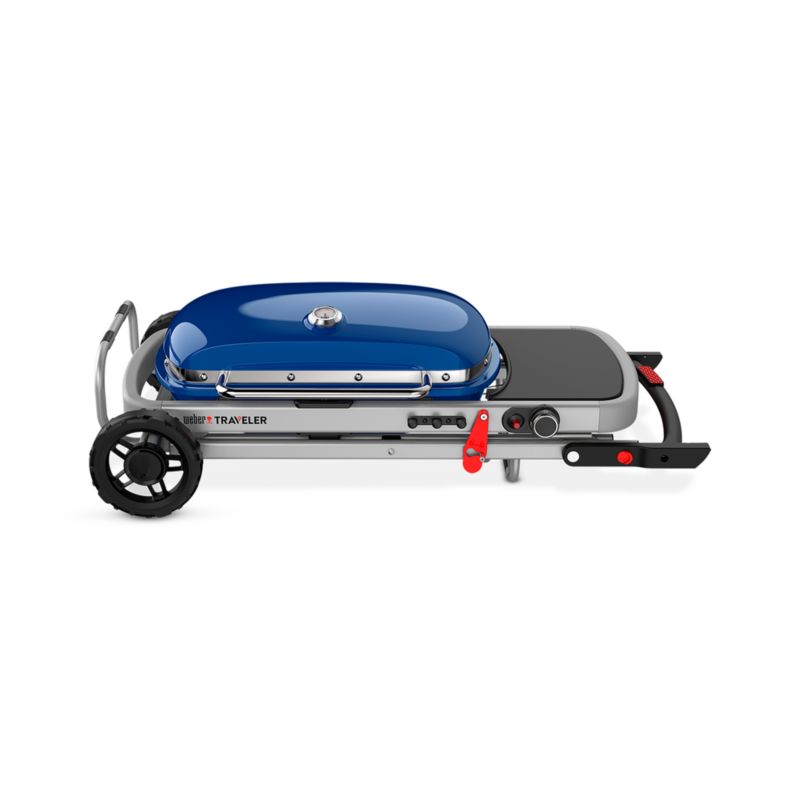 Weber ® Deep Ocean Blue Traveler Portable Gas Grill - image 2 of 4