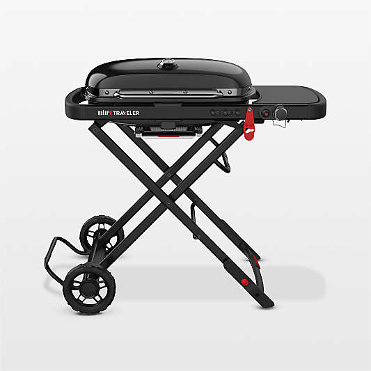 Weber ® Traveler Black Portable Gas Grill Stealth Edition