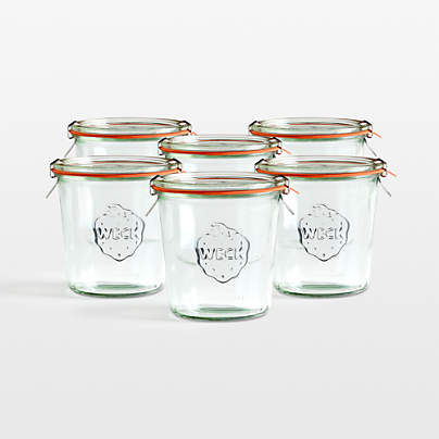 Weck 19.6-Oz. Glass Canning Jar, Set of 6