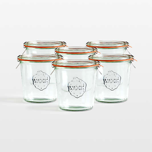Weck 19.6-Oz. Glass Canning Jar, Set of 6