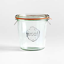 Weck 19.6-Oz. Glass Canning Jar + Reviews | Crate & Barrel