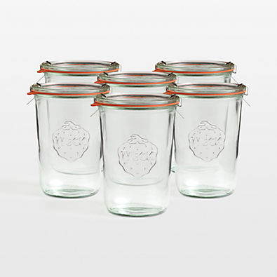 View Weck 28.7-Oz. Glass Canning Jar, Set of 6 details