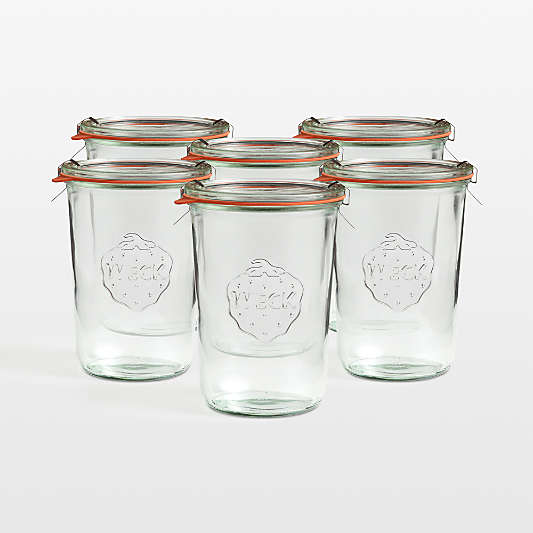 Weck 28.7-Oz. Glass Canning Jar, Set of 6