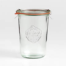 Weck 28.7-oz. Glass Canning Jar + Reviews | Crate & Barrel