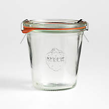 Weck 9.8-oz. Glass Canning Jar + Reviews | Crate & Barrel