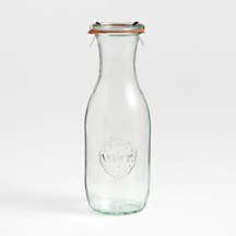 Weck 35.9-oz. Glass Juice Jar | Crate & Barrel