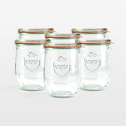 Weck 35.9-Oz. Tulip Canning Jar, Set of 6