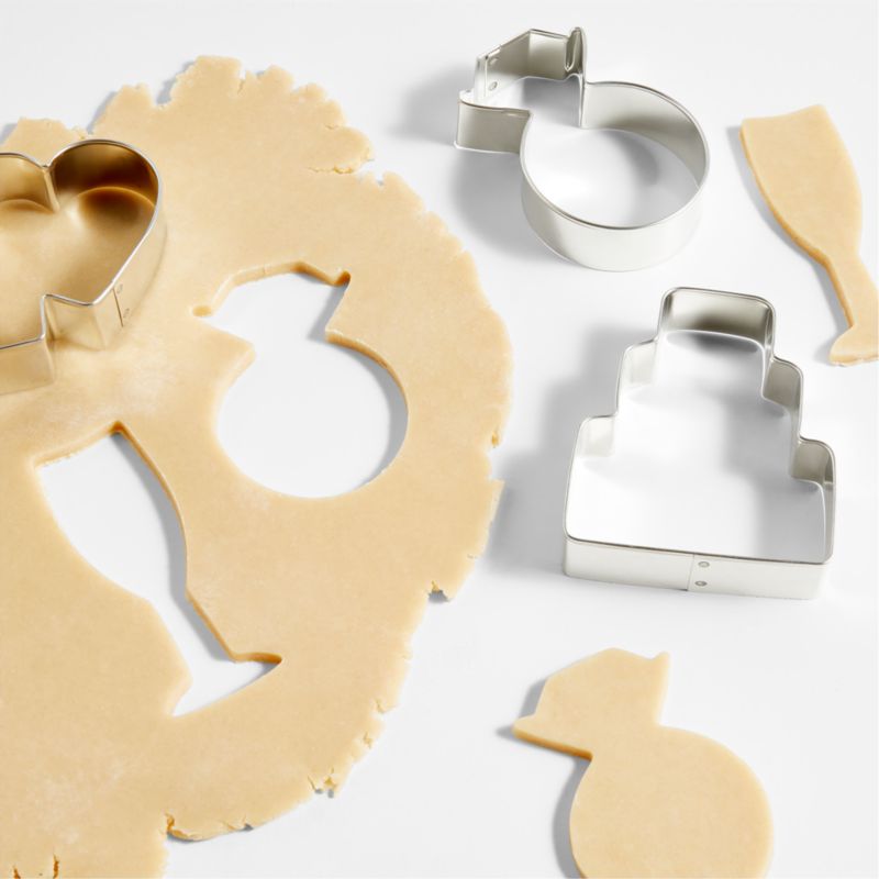 Wedding Cookie Cutters, Set of 5