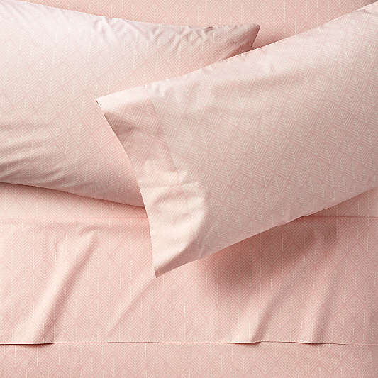 Organic Pink Woodland Full Sheet Set