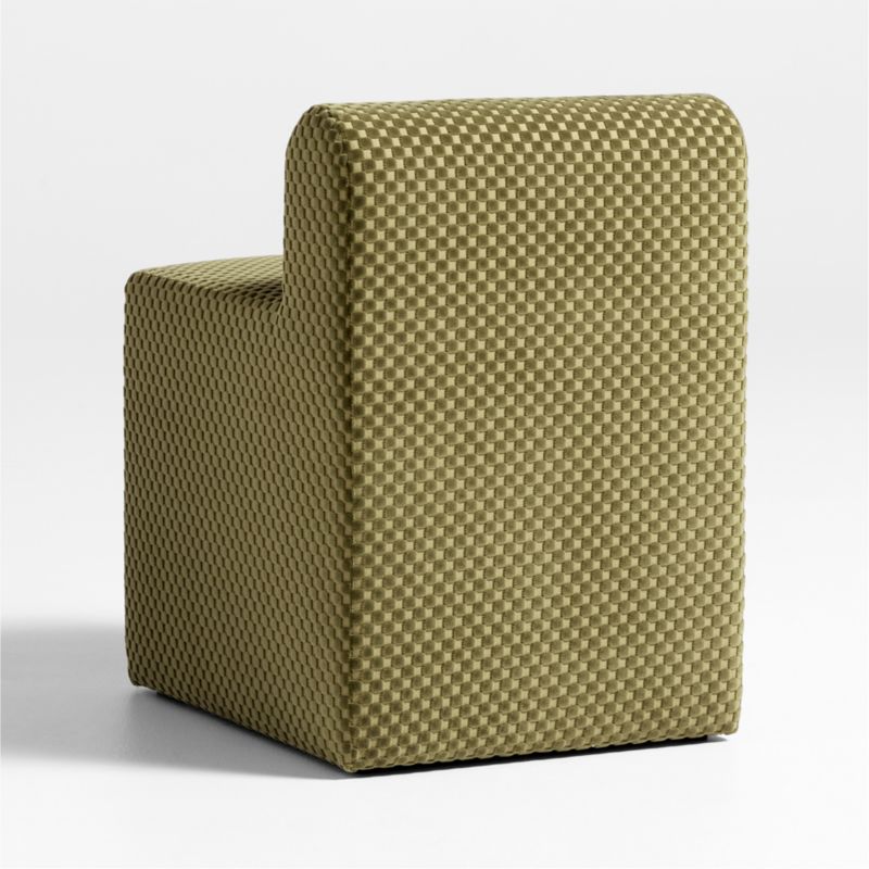 Wellie Moss Green Slipcovered Vanity Kids Chair - image 4 of 6