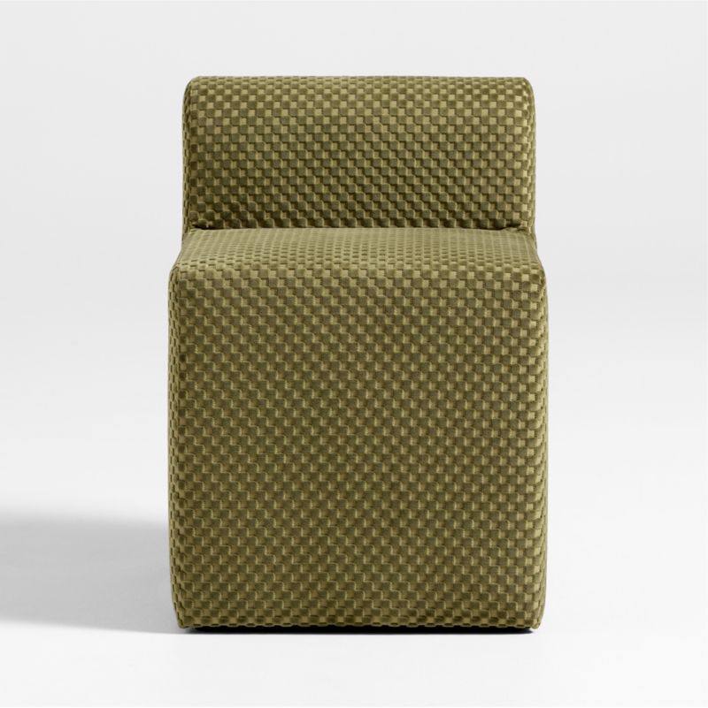 Wellie Moss Green Slipcovered Vanity Kids Chair - image 0 of 6