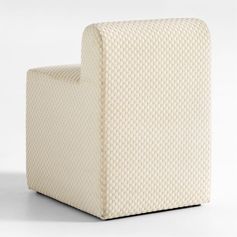 Wellie Stone Tan Slipcovered Vanity Kids Chair - image 3 of 5