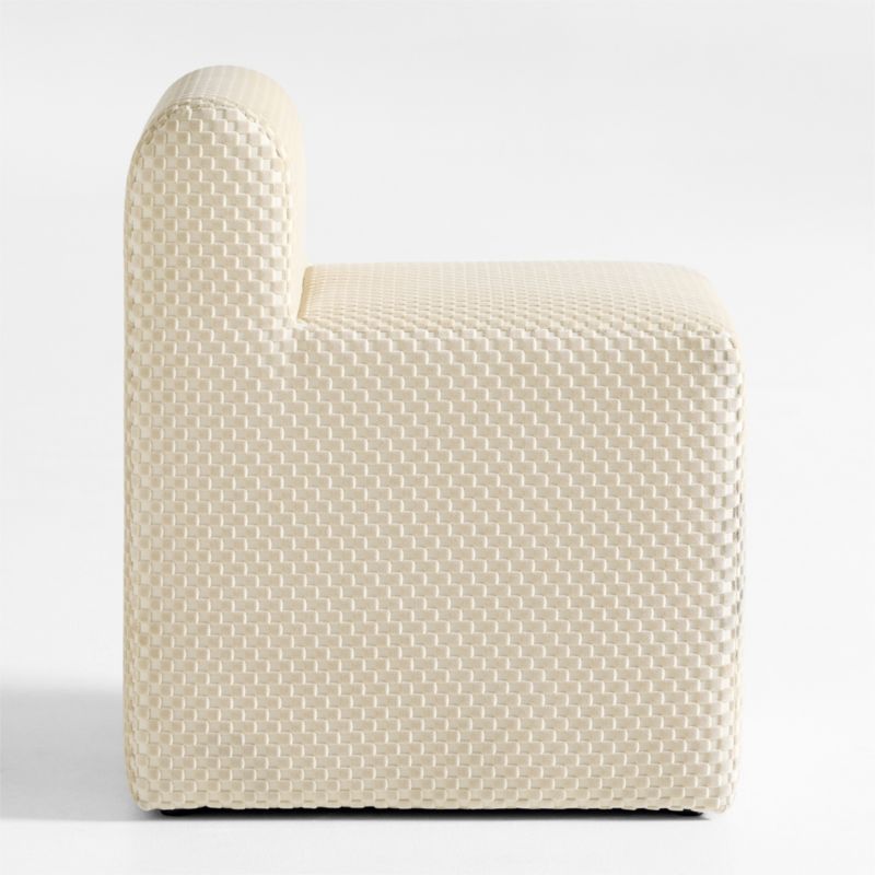 Wellie Stone Tan Slipcovered Vanity Kids Chair - image 2 of 5