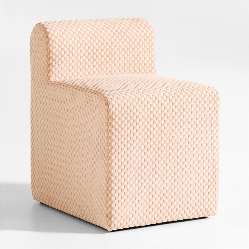 Wellie Terracotta Slipcovered Vanity Kids Chair - image 4 of 8