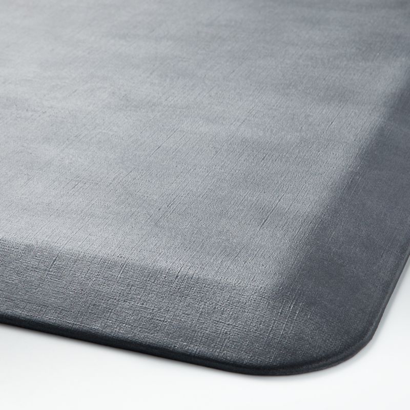 WellnessMats 3'x2' Slate Linen Mat + Reviews | Crate & Barrel