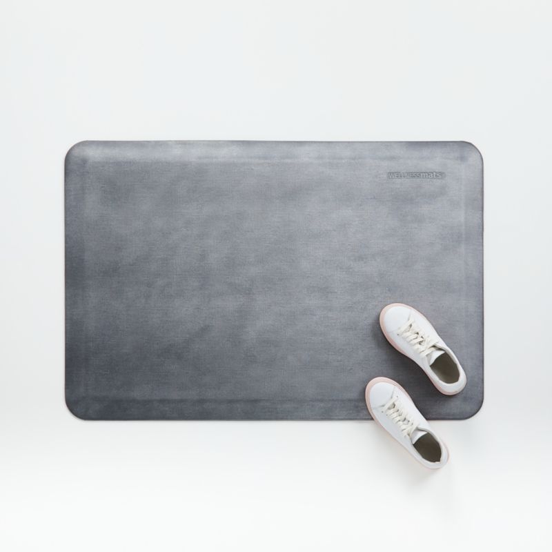 WellnessMats 3'x2' Slate Linen Mat - image 0 of 2