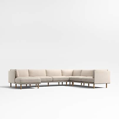 Wells 4-Piece L-Shaped Sectional Sofa with Chaise Lounge