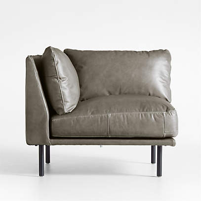 Corner online leather chair