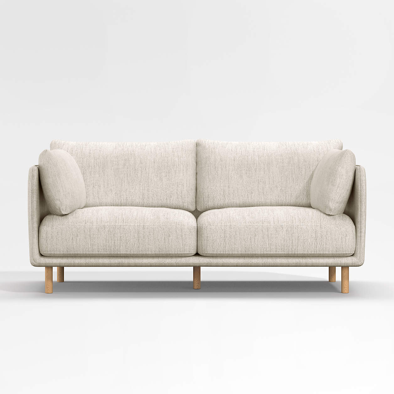 Wells Apartment Sofa with Natural Leg Finish + Reviews Crate & Barrel
