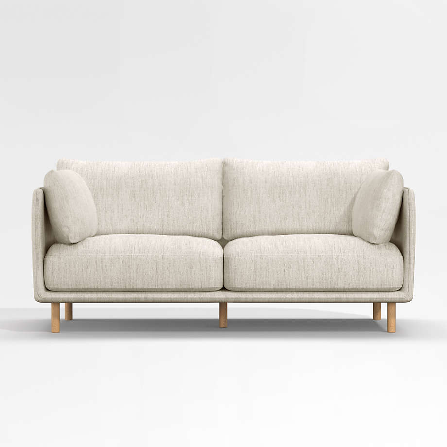 Wells Apartment Sofa with Natural Leg Finish + Reviews Crate & Barrel