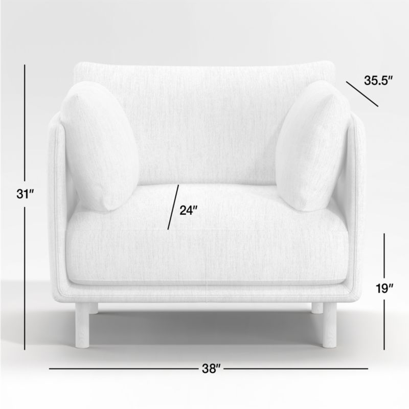 Wells Chair with Natural Leg Finish