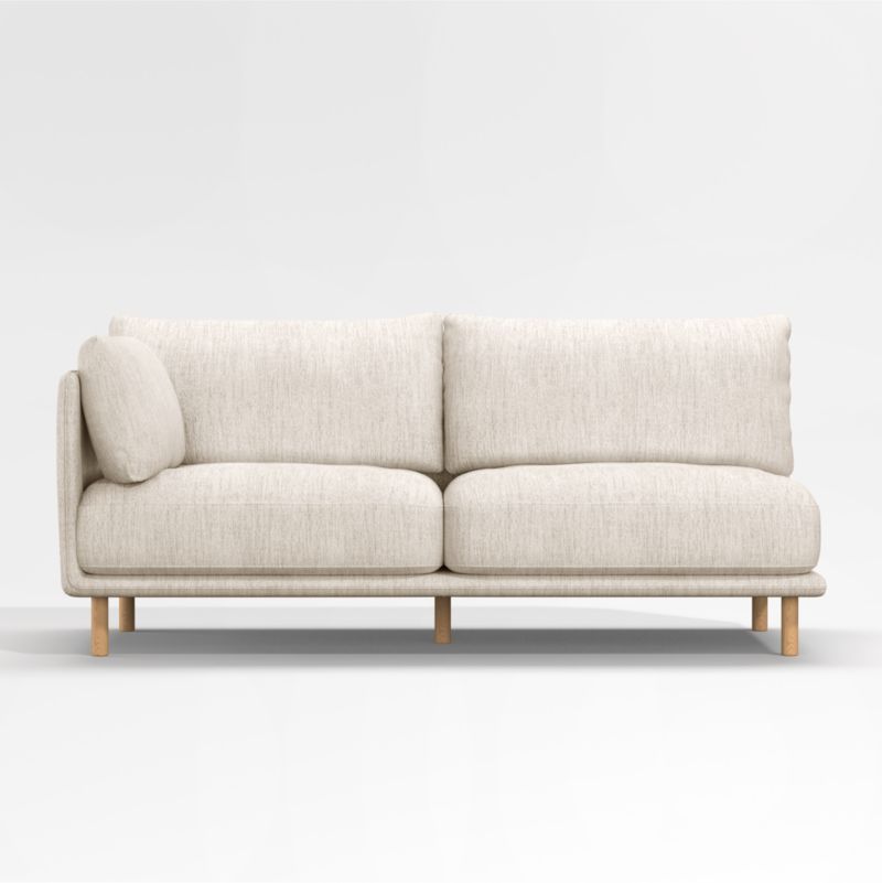 Wells Left-Arm Sofa with Natural Leg Finish