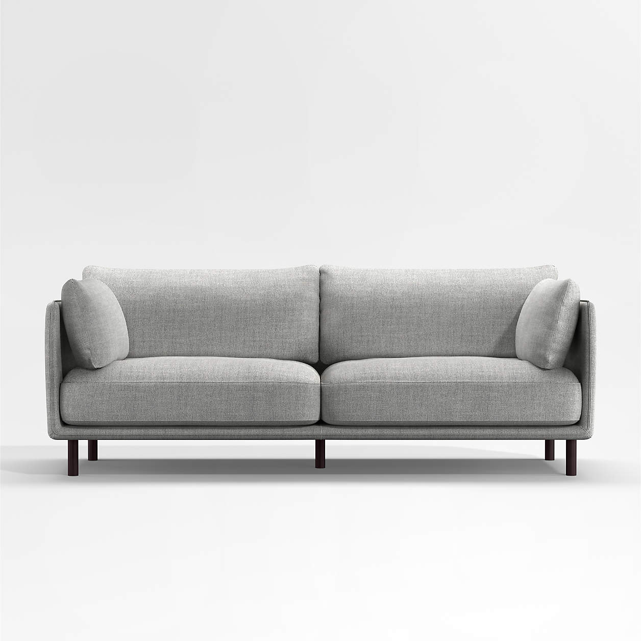 Wells Sofa with Dark Brown Leg Finish + Reviews Crate & Barrel Canada