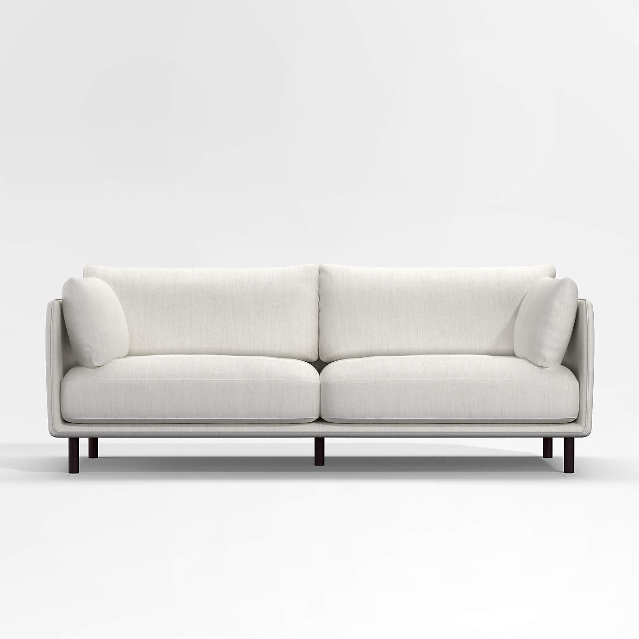 Wells Sofa with Dark Brown Leg Finish + Reviews Crate & Barrel Canada