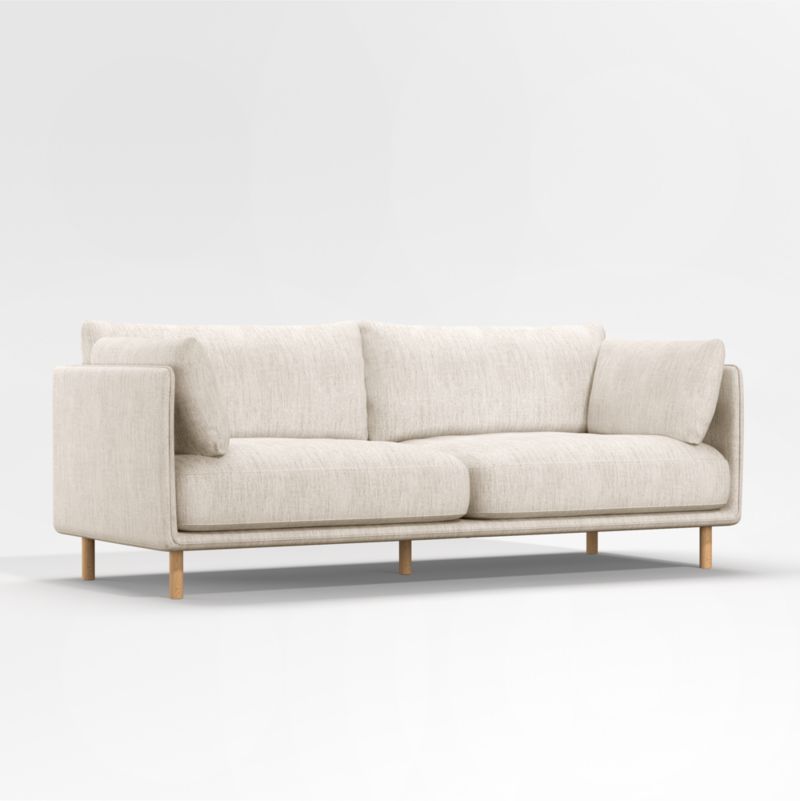 Wells Sofa with Natural Leg Finish