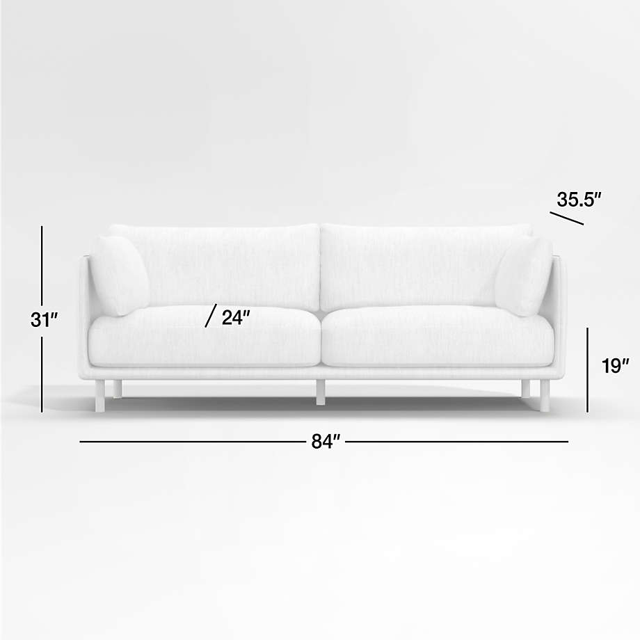 View Wells Sofa with Natural Leg Finish - image 2 of 10